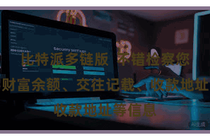 比特派多链版 不错检察您的数字财富余额、交往记载、收款地址等信息