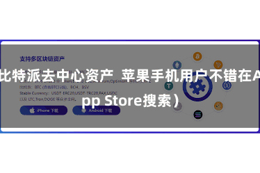 比特派去中心资产  苹果手机用户不错在App Store搜索）