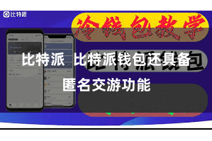 比特派  比特派钱包还具备匿名交游功能