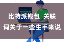 比特派钱包  关联词关于一些生手来说