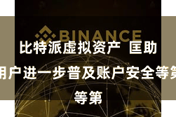 比特派虚拟资产  匡助用户进一步普及账户安全等第