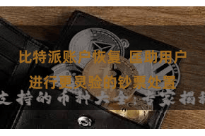 比特派账户恢复  匡助用户进行更灵验的钞票处置