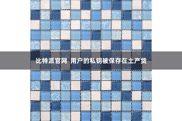 比特派官网  用户的私钥被保存在土产货