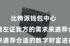 比特派钱包中心  用户不错左证我方的需求来遴荐合适的数字财富进行处罚